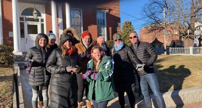 Fotografie de echipă la Vânătoarea de Comori din Portsmouth